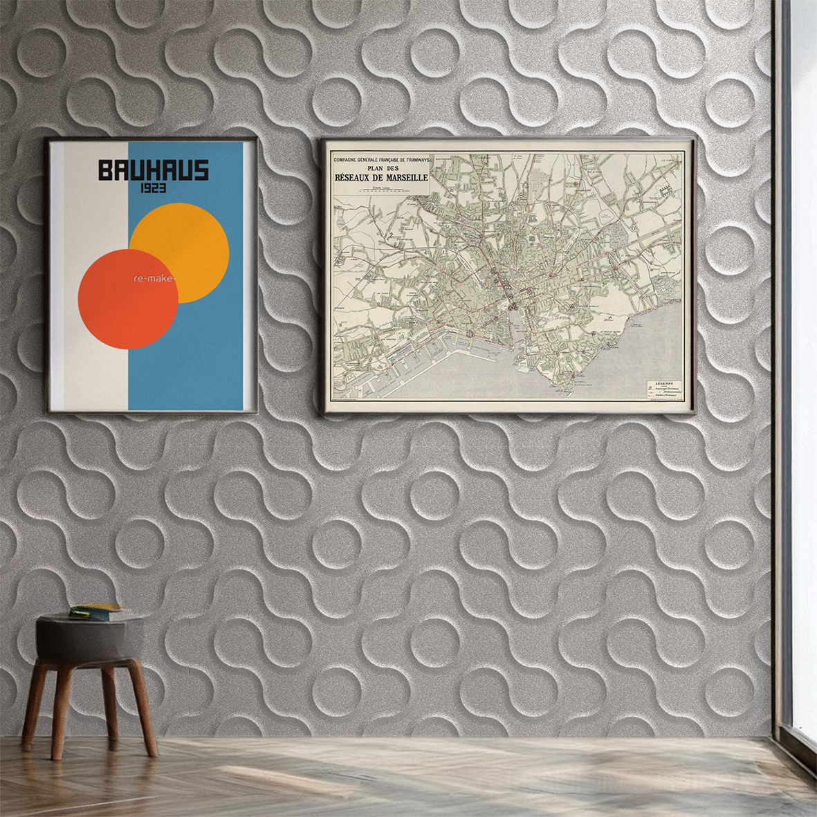 Poppy&rsquo;s Fresque murale salon